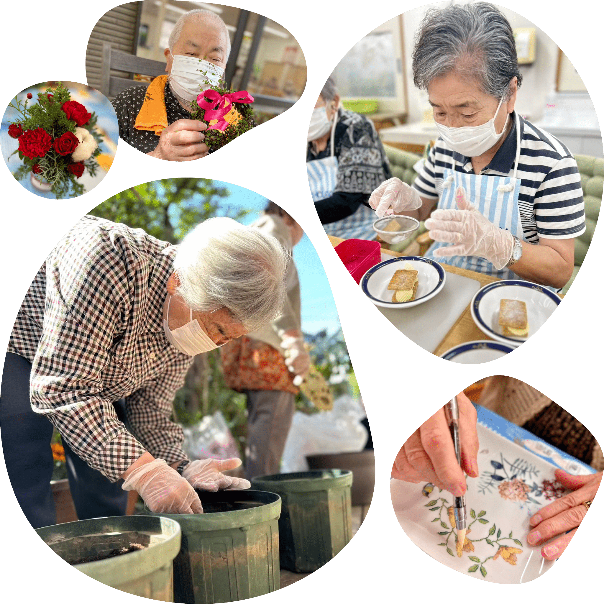 レクリエーションを行う様子の写真